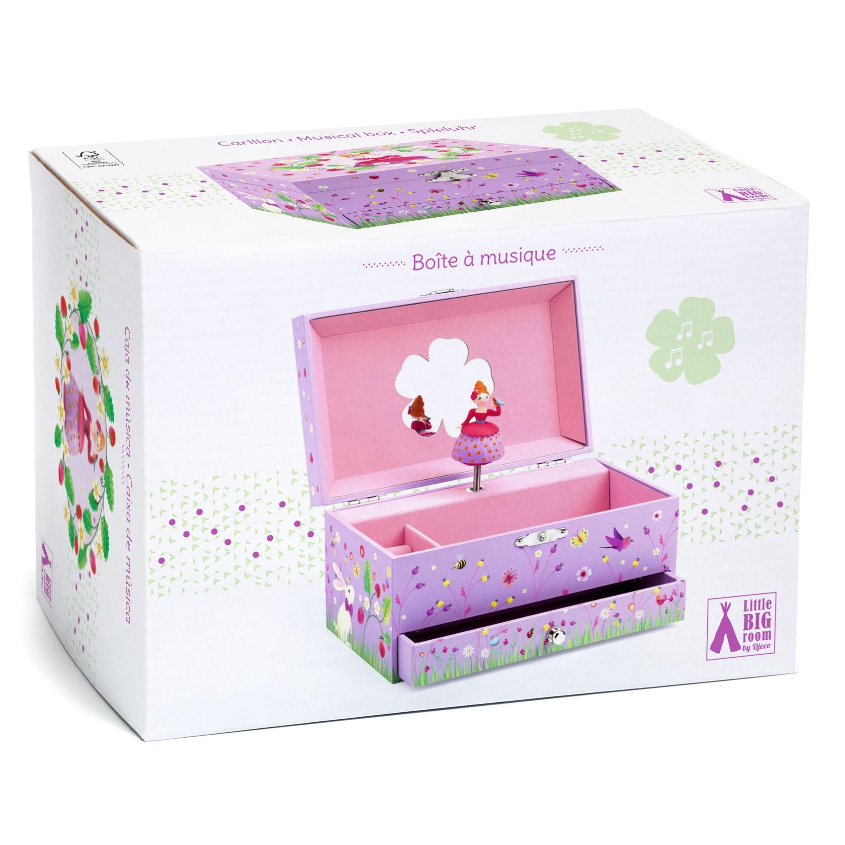 Djeco Wooden Musical Box - Princess's Melody DJ06599