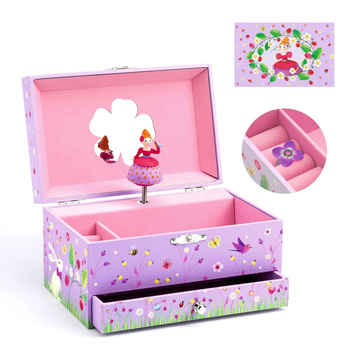 Djeco Wooden Musical Box - Princess's Melody DJ06599