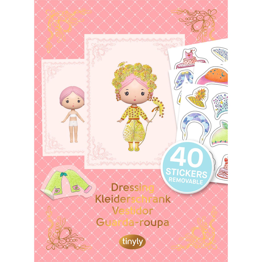 Djeco Tinyly - Miss Lilypink - Removable Stickers DJ06980