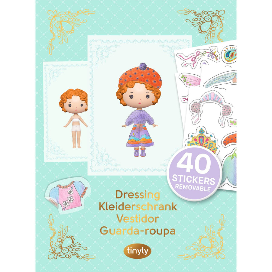 Djeco Tinyly - Miss Lilyruby - Removable Stickers DJ06981