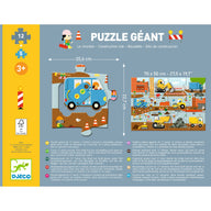 Djeco Giant Puzzles - Construction Site