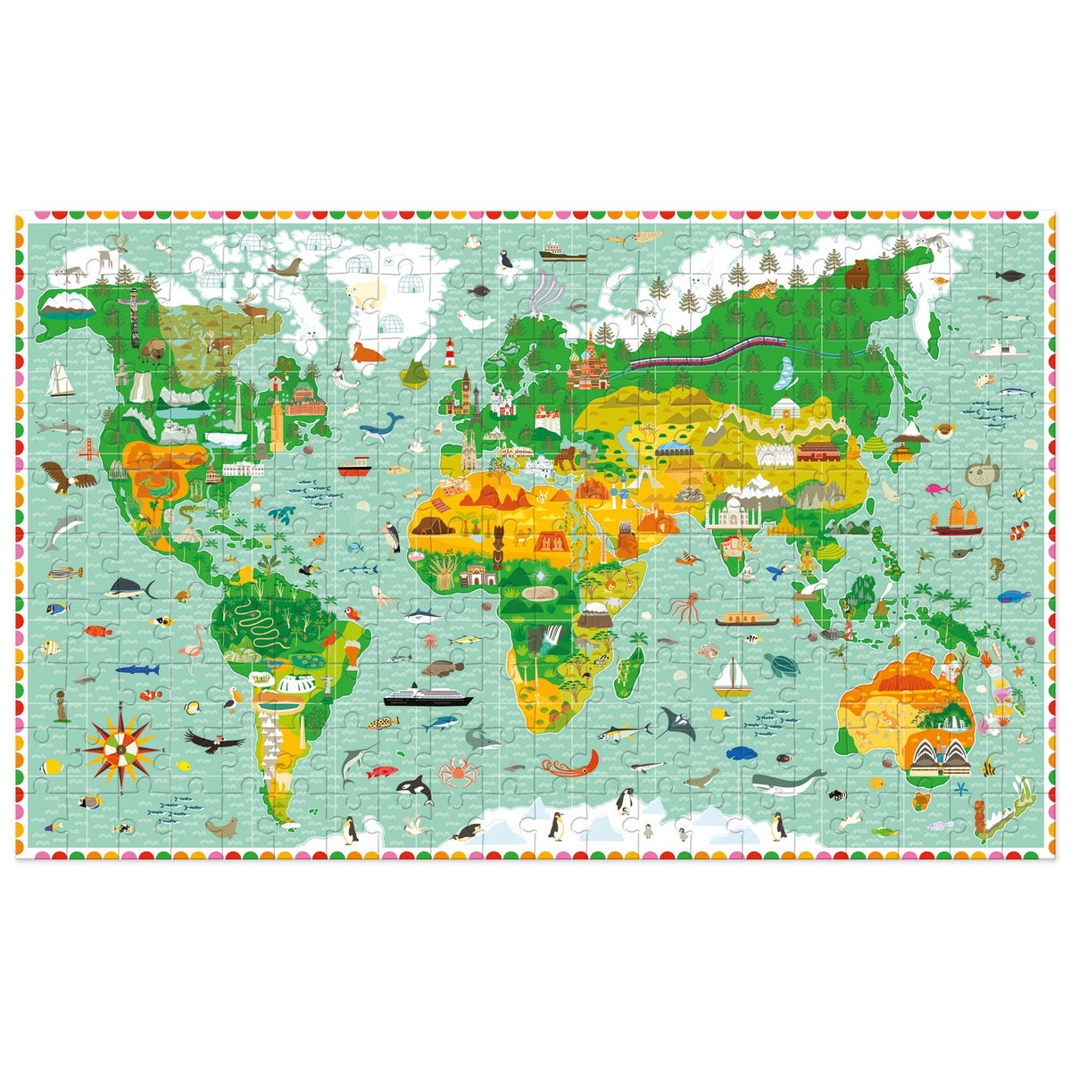 Djeco Observation Puzzle - Around The World DJ07412
