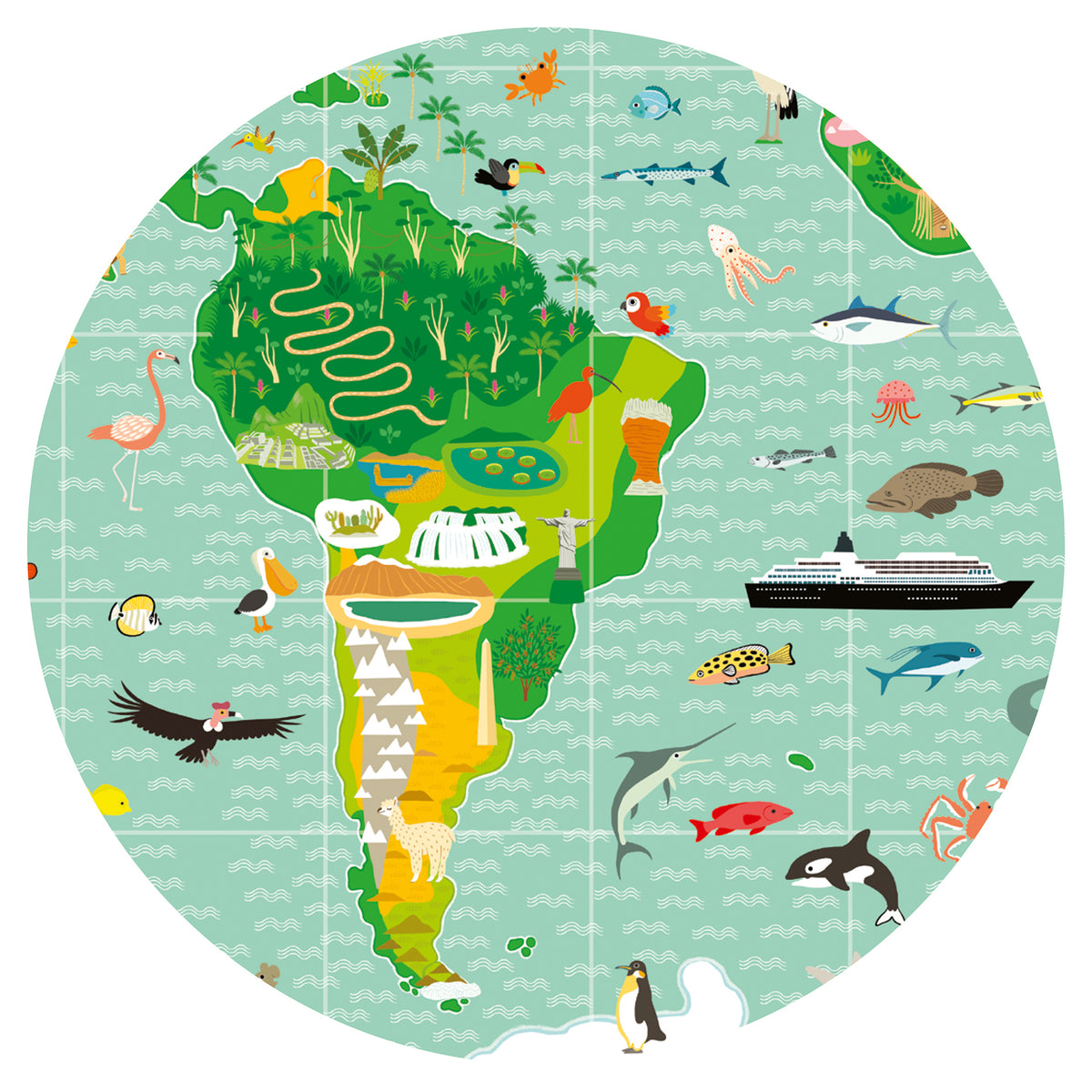 Djeco Observation Puzzle - Around The World DJ07412