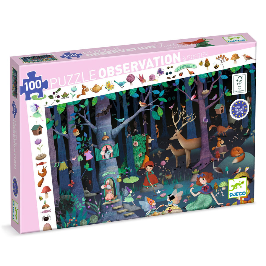 Djeco Observation Puzzle Enchanted Forest