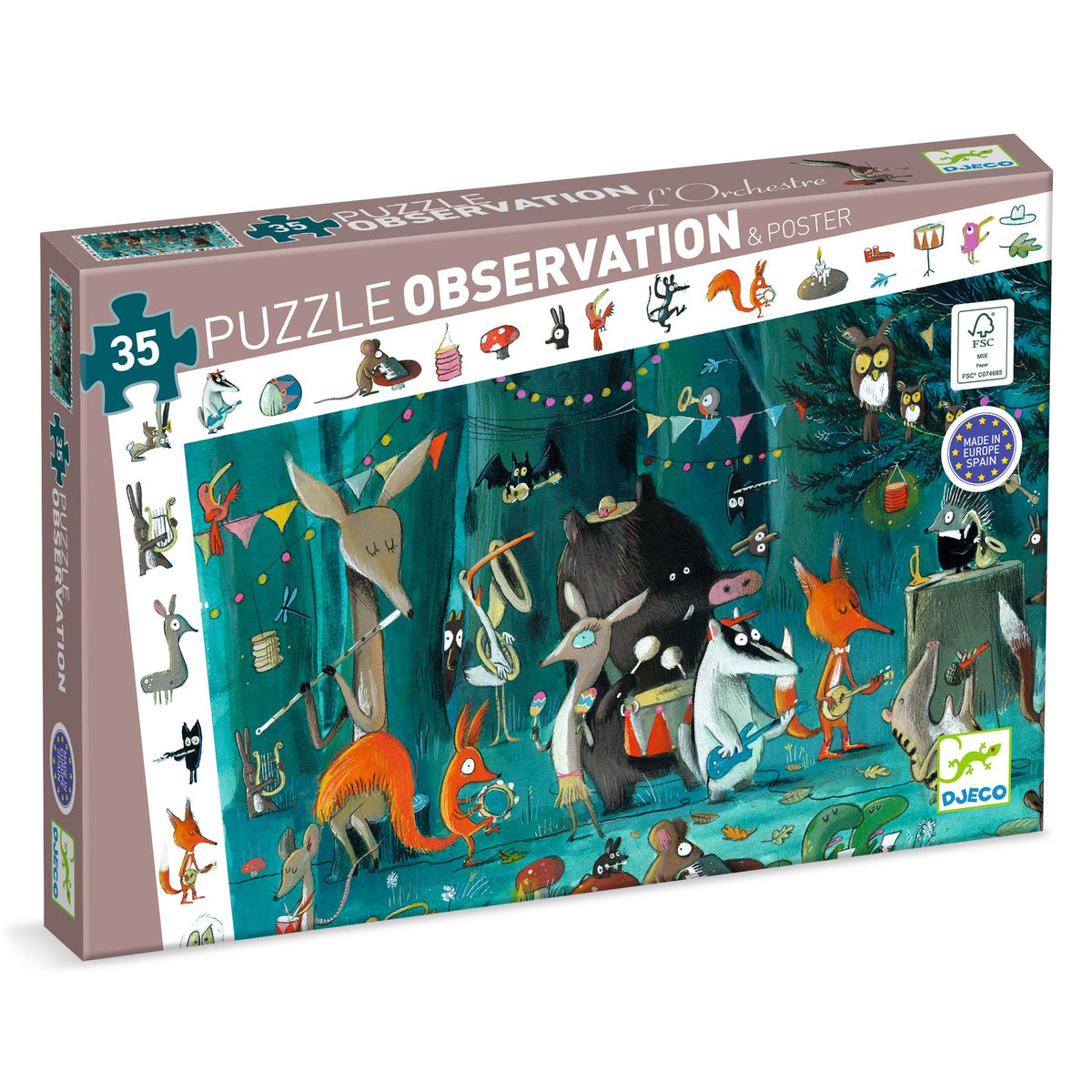 Djeco Observation Childrens Jigsaw Puzzle The Orchestra