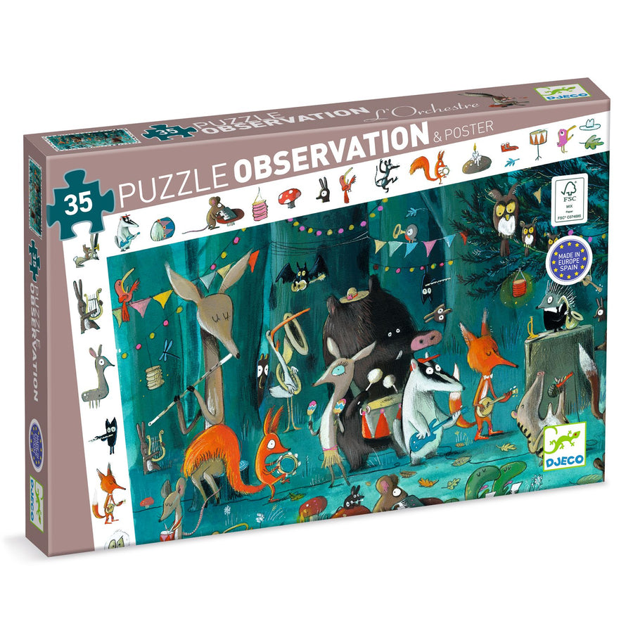Djeco Observation Childrens Jigsaw Puzzle The Orchestra