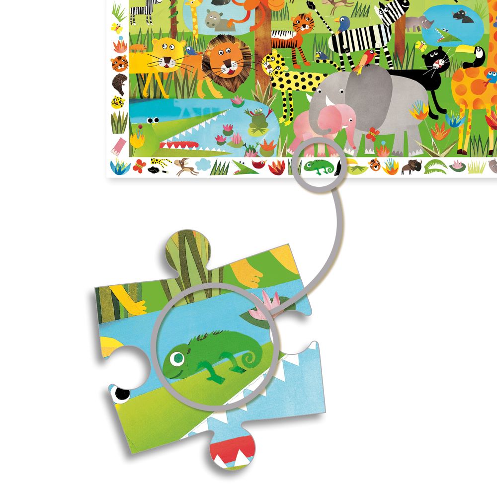 Djeco Observation Childrens Jigsaw Puzzle, Jungle