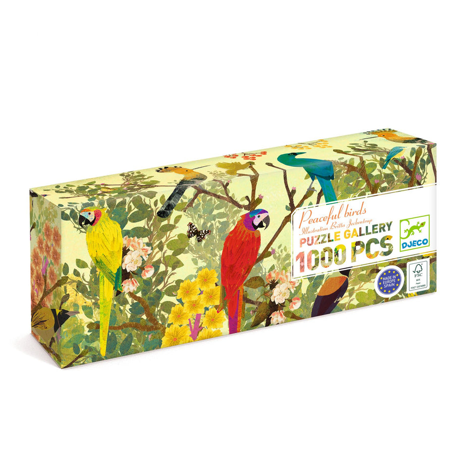 Djeco Puzzle Gallery Kids Jigsaw Puzzles - Peaceful Birds - DJ07687