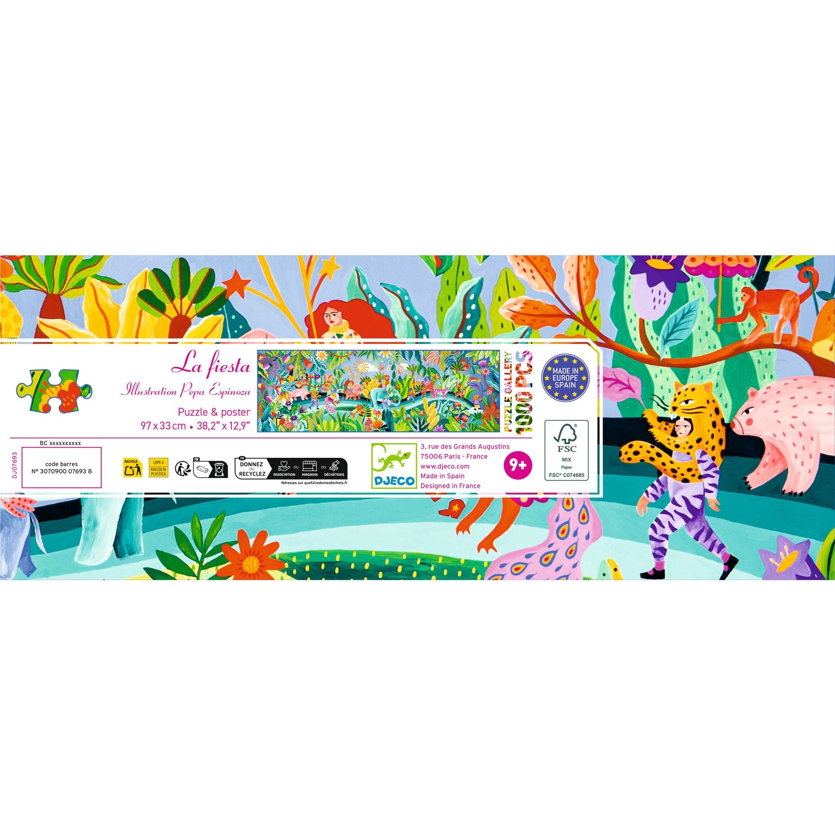 Djeco Puzzle Gallery Kids Jigsaw Puzzles - La Fiesta - DJ07693
