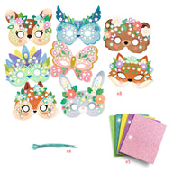 Djeco Do It Yourself - 8 Mosaic Masks to Decorate Forest Animals DJ07936