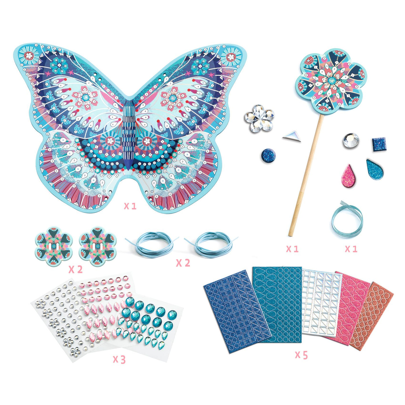Djeco Like A Fairy Mosaics For Kids - Make Your Own Fairy Wings!