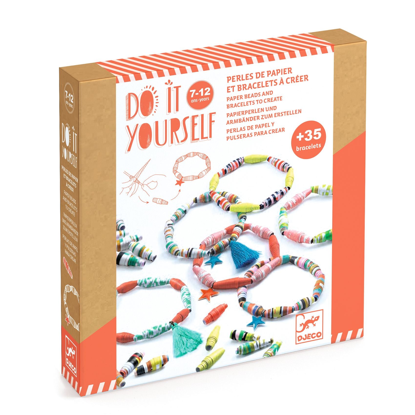 Djeco Do It Yourself - Pop & Colourful Paper Beads