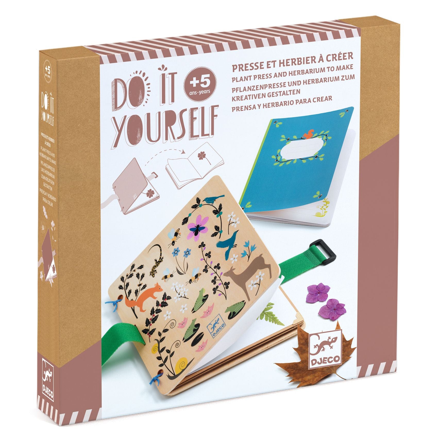 Djeco Do It Yourself - Budding Botanist Flower & Leaf Press Book 5 yrs+