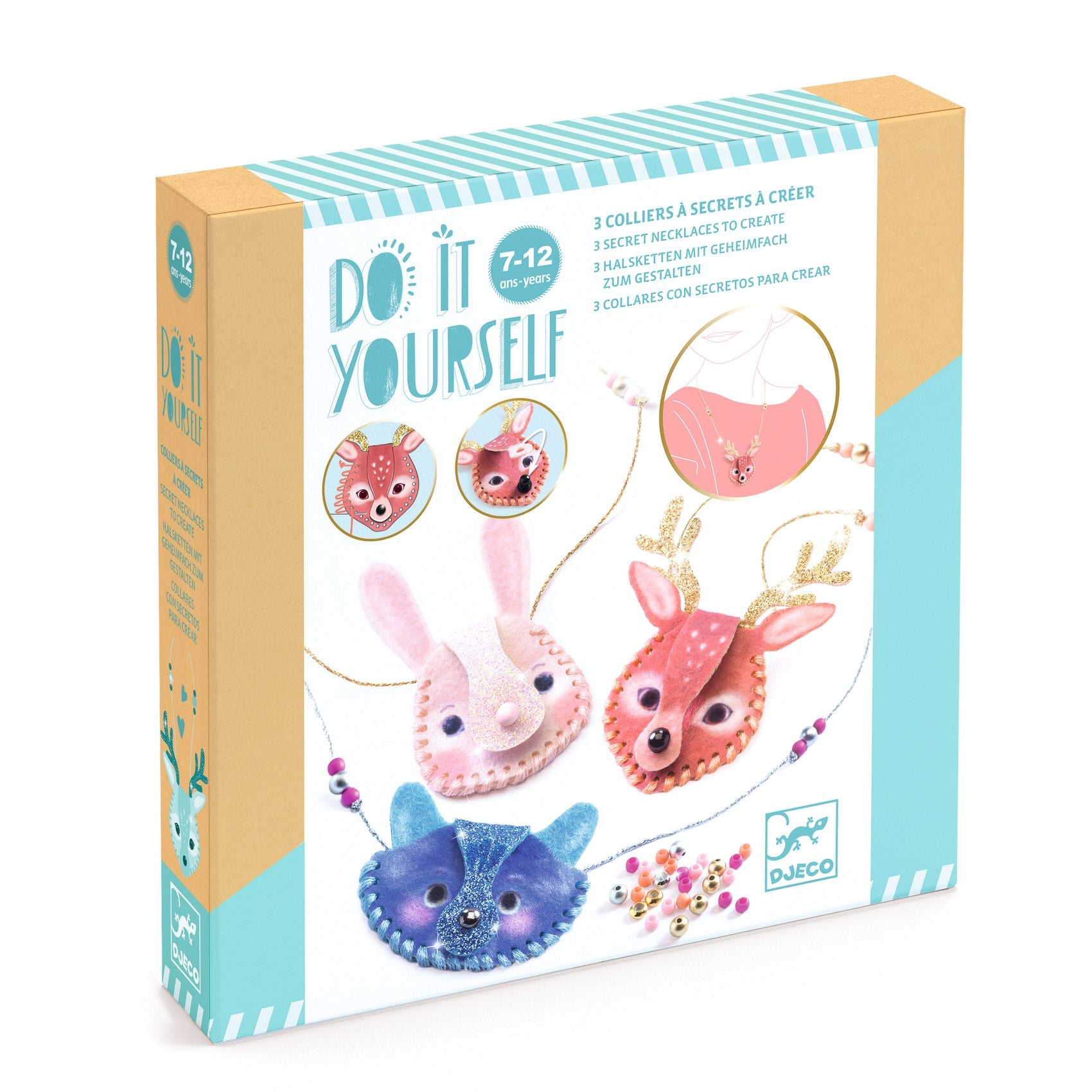 Djeco Do It Yourself Secret Necklace Making Kit - Dazzlers DJ07997