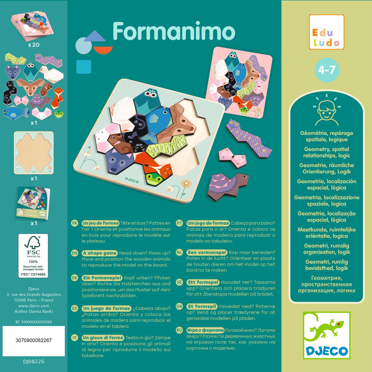 Djeco Educational Games - Formanimo DJ08226