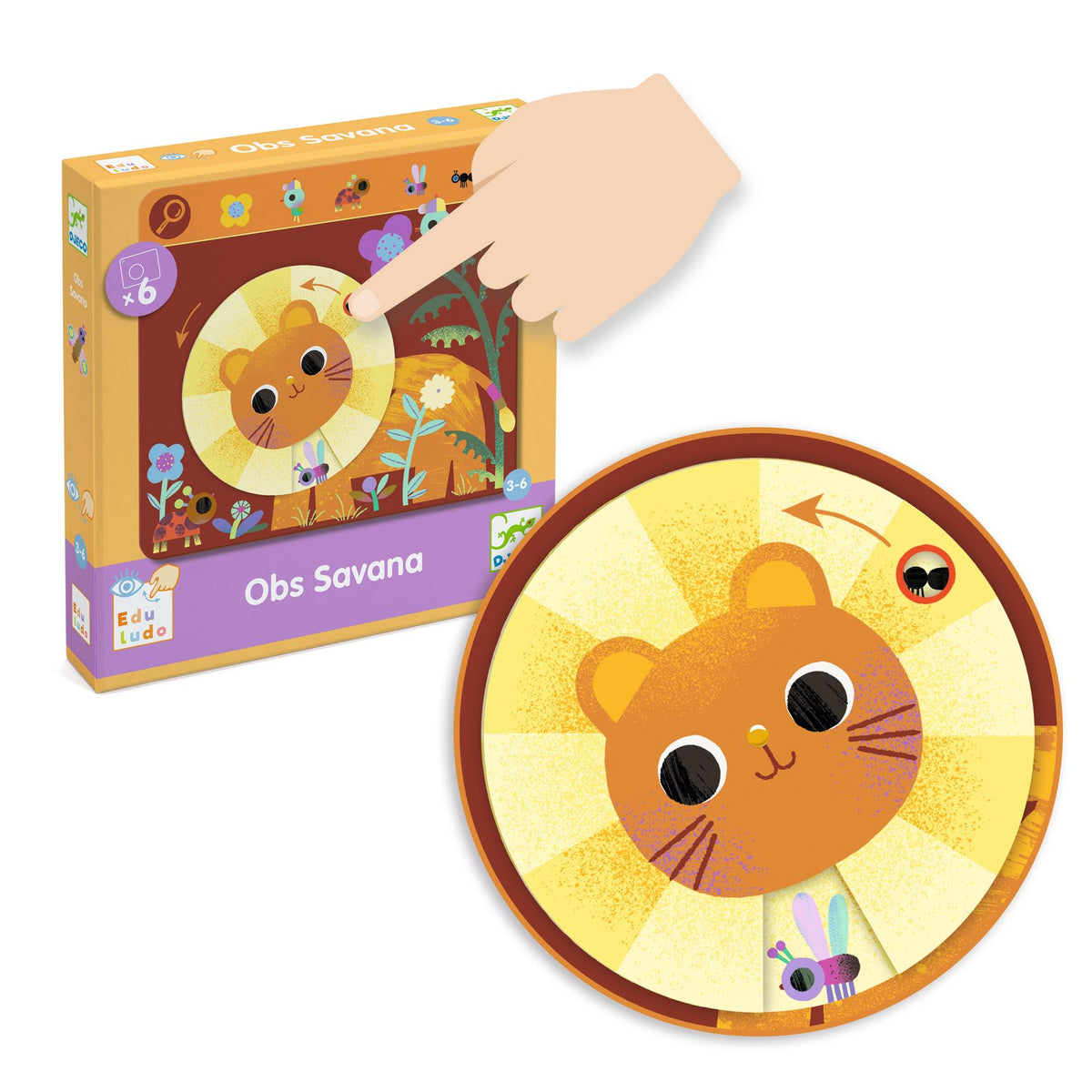 Djeco Toddler Games - Obs Savana DJ08234
