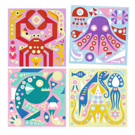 Sand Art Pictures - Glow In The Dark Sea Creatures