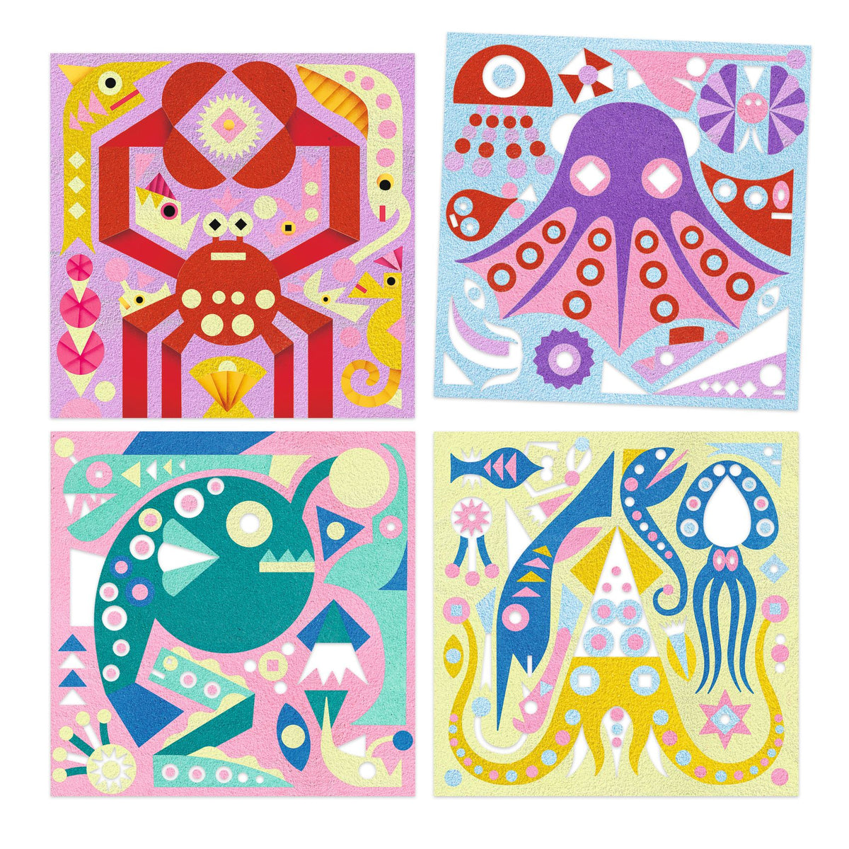 Sand Art Pictures - Glow In The Dark Sea Creatures