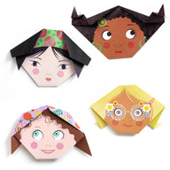 Djeco Origami Pretty Faces paper modelling set DJ08757
