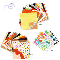 Djeco Origami Pretty Faces paper modelling set DJ08757