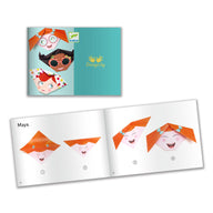 Djeco Origami Pretty Faces paper modelling set DJ08757