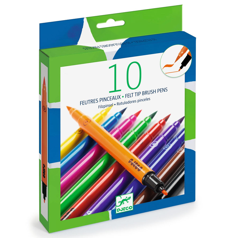 Djeco 10 Felt Tips Classic Colours DJ08800