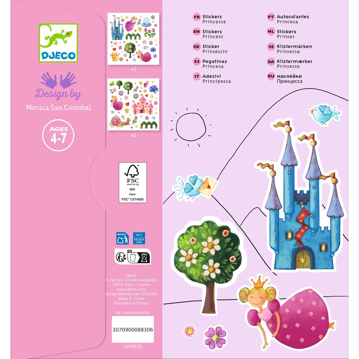 Djeco Stickers Princess Marguerite sticker DJ08830