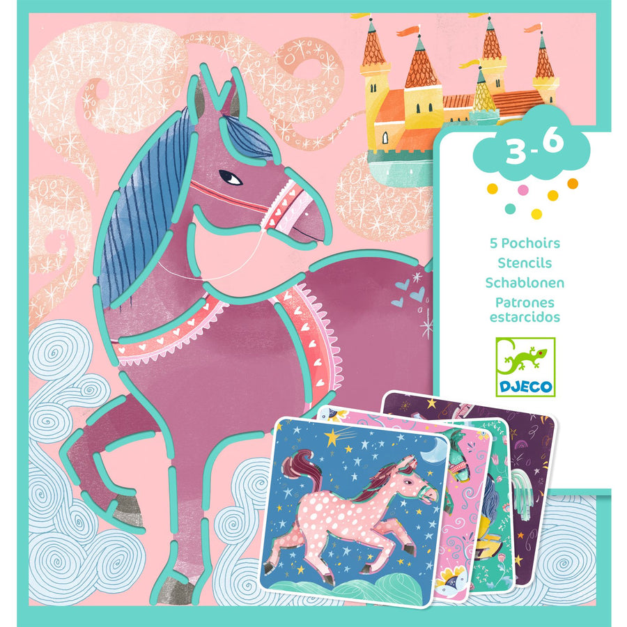 Djeco Horses Stencils DJ08915