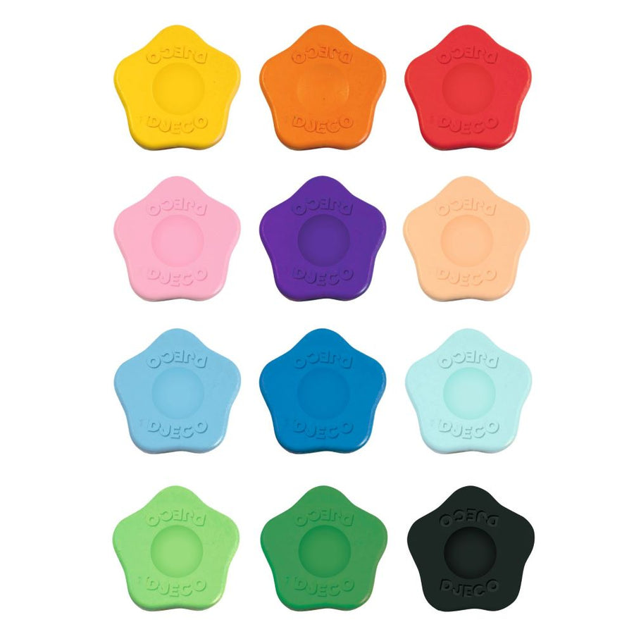 Djeco 12 Flower Crayons For Little Ones
