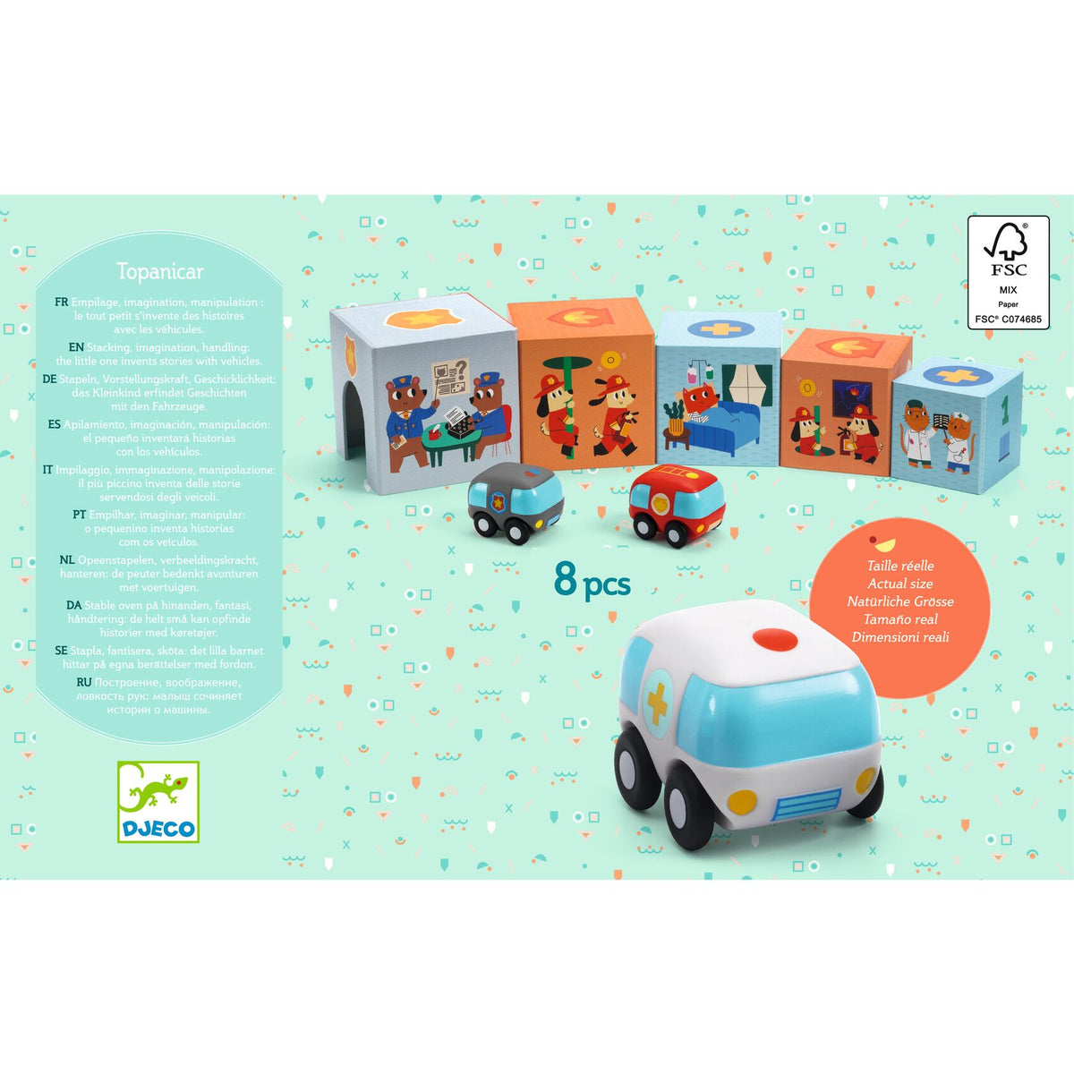 Djeco Blocks For Infants - Topanicar DJ09120