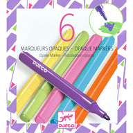 Djeco Opaque Marker Pens for 80's Inspired Art DJ09122