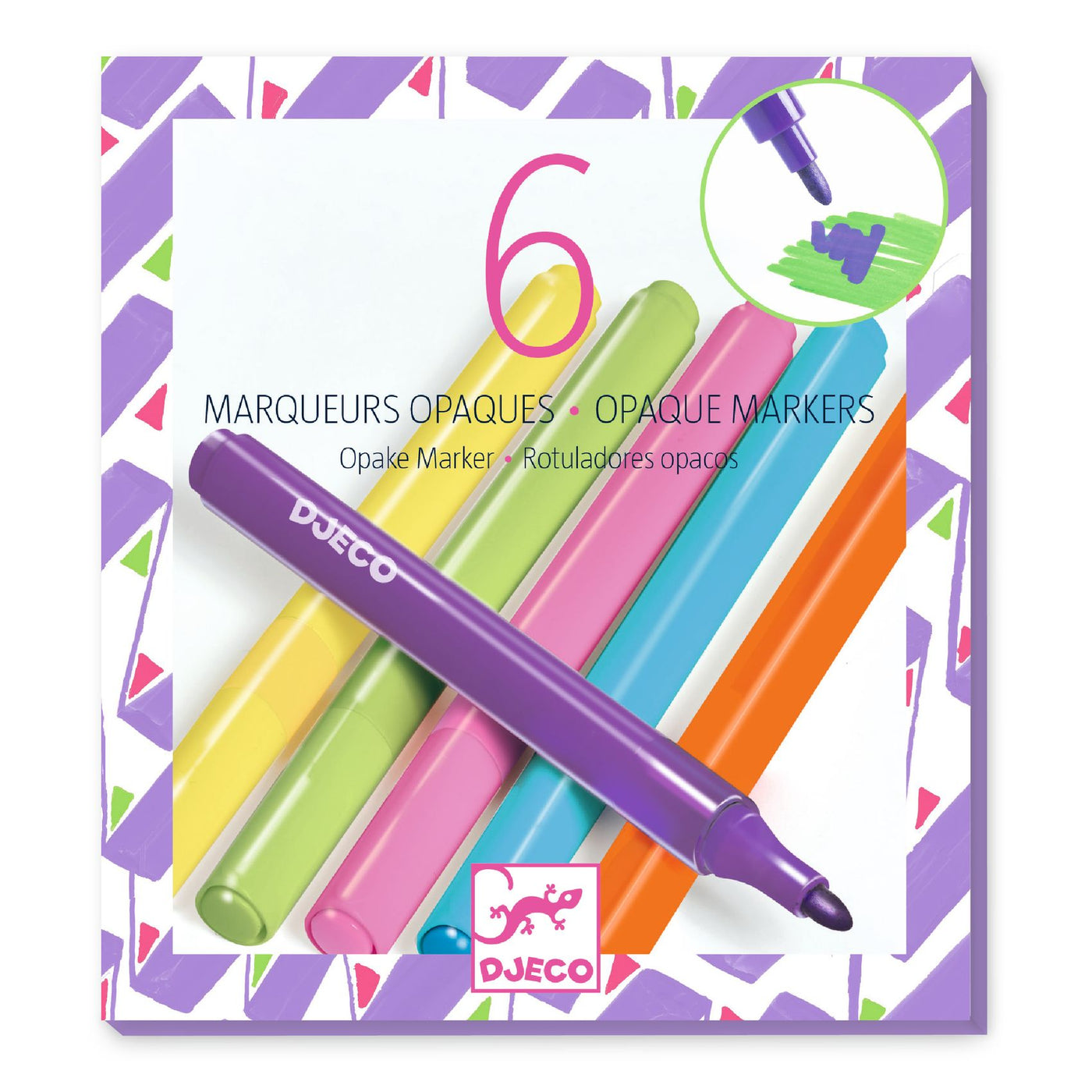 Djeco Opaque Marker Pens for 80's Inspired Art DJ09122