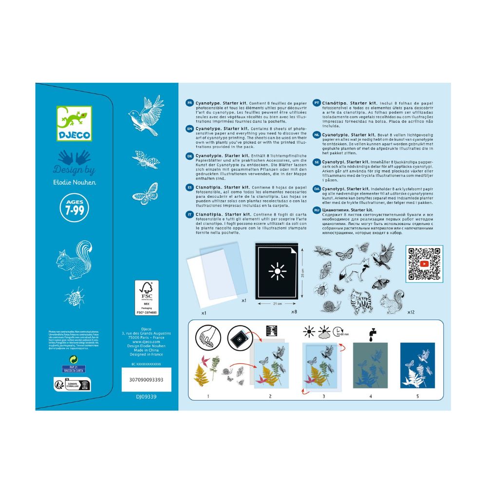 DJ09339 - Djeco Cyanotype Starter Set for ages 7-99 yrs