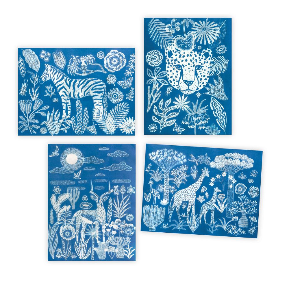 DJ09343 - Djeco Cyanotype Night-Time In The Savannah for ages 7-99 yrs