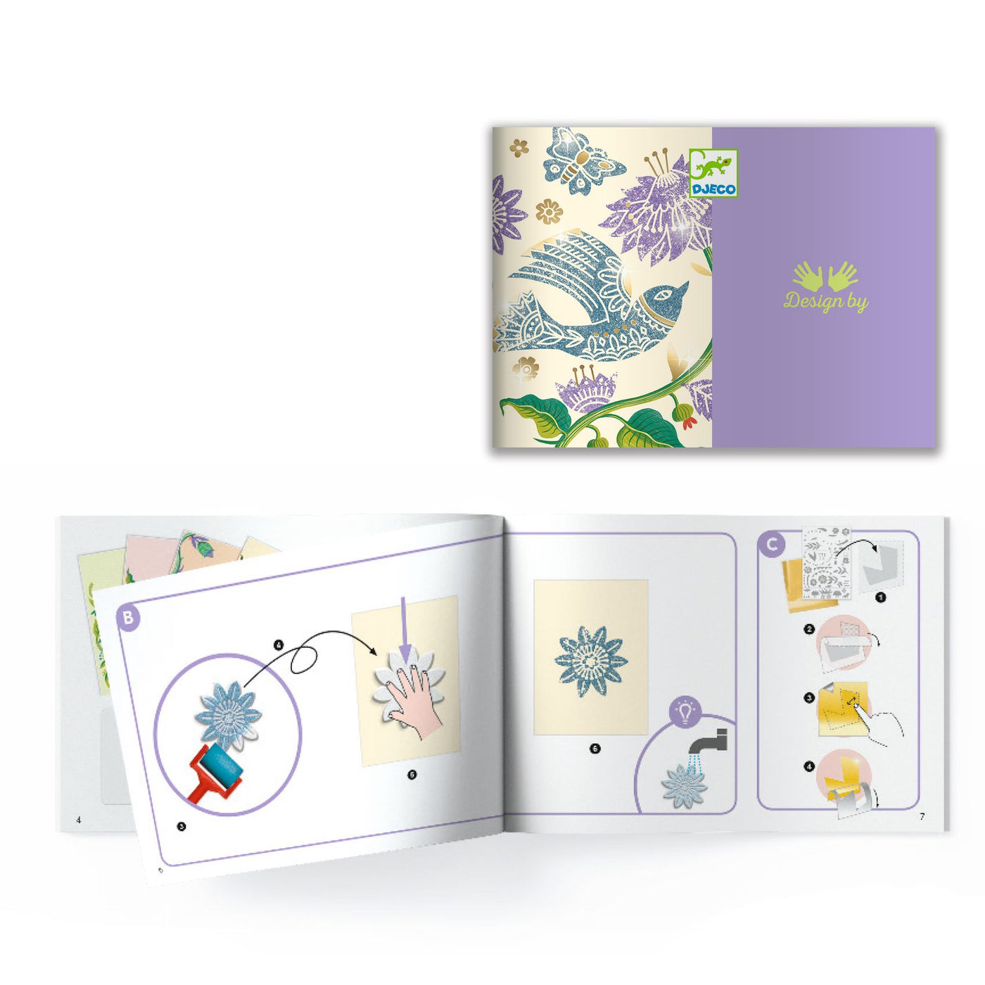 Djeco Engraving Workshop Passionflower. Beginners Engraving Craft Set