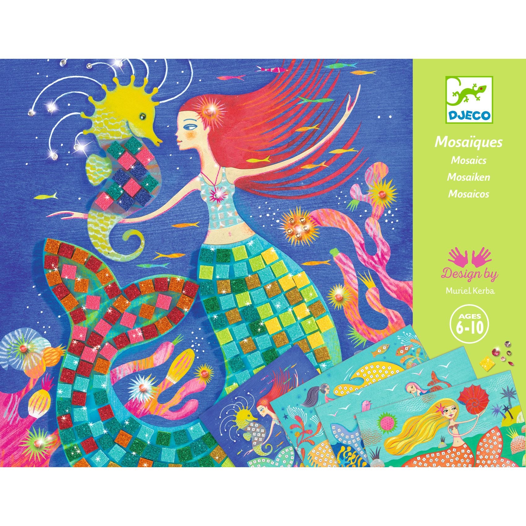 Kids Crafts Kits - mosaic mermaids 