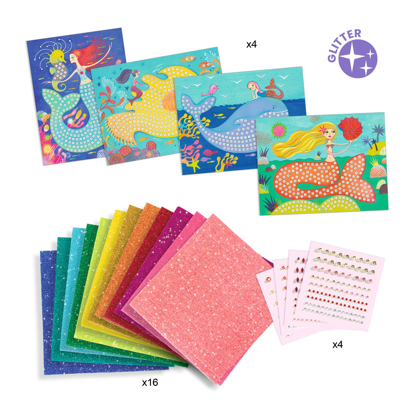 Kids Crafts Kits - mosaic mermaids 