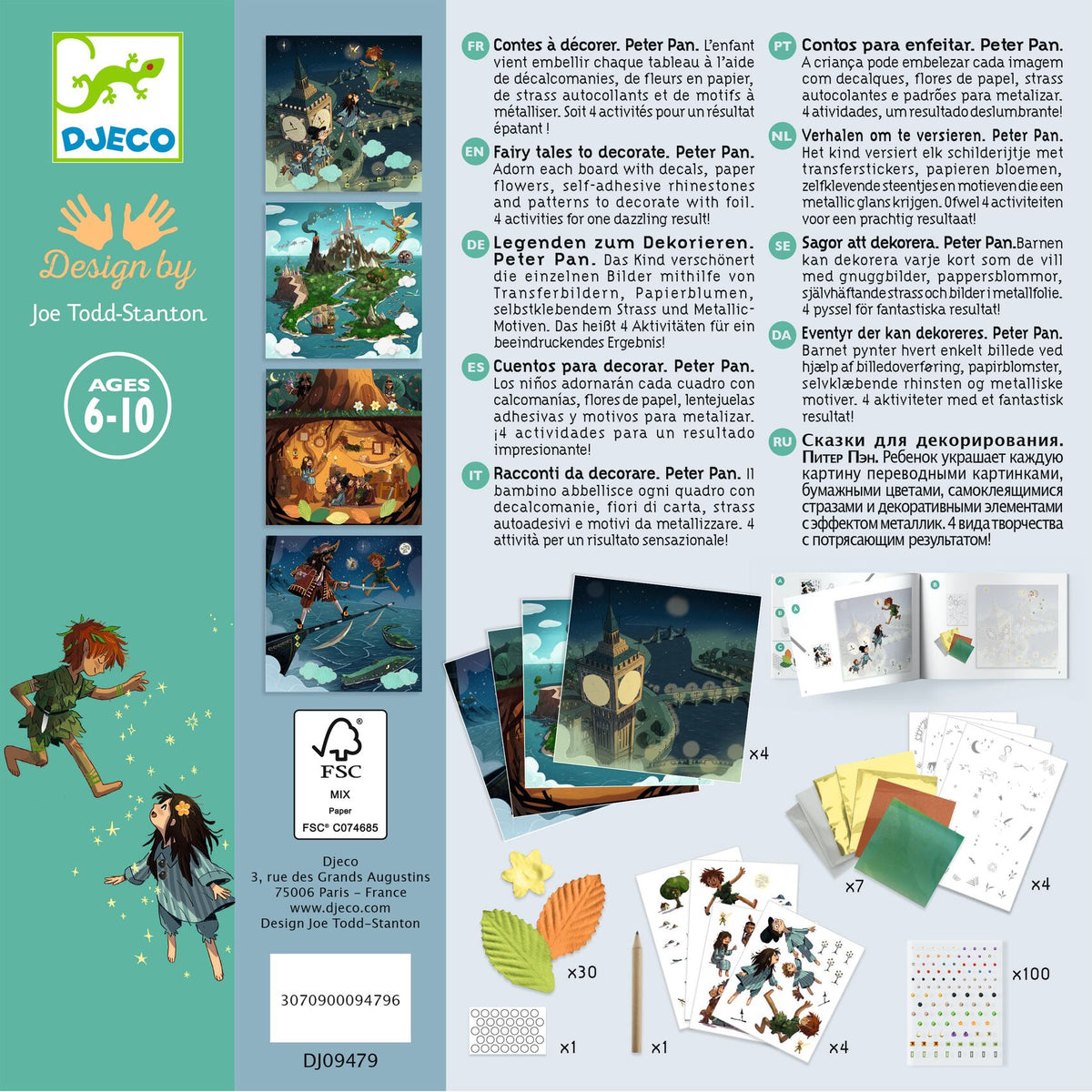 Djeco Fairy Tales To Decorate - Peter Pan DJ09479