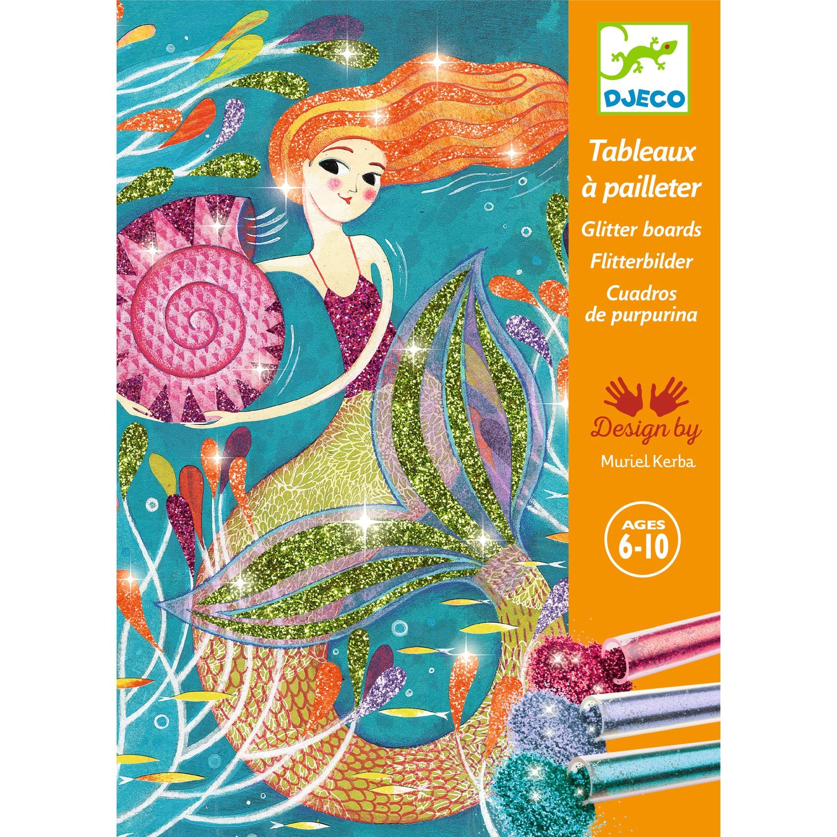 Djeco Glitter Boards Mermaid Lights