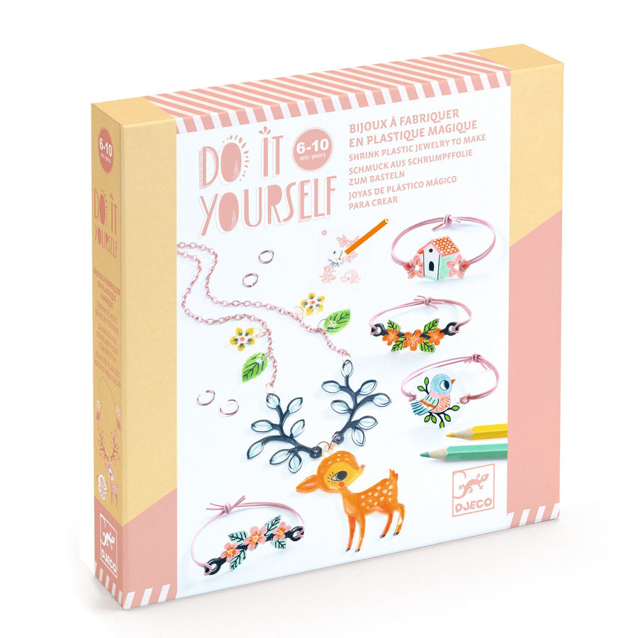 Djeco Do It Yourself - Shrink Plastic - Fawn and the Bird DJ79000