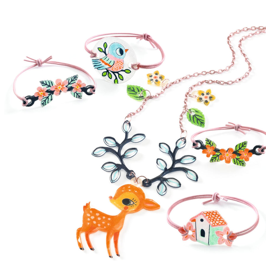 Djeco Do It Yourself - Shrink Plastic - Fawn and the Bird DJ79000