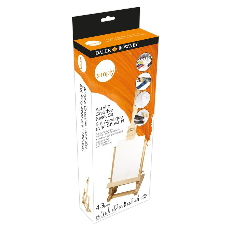 Daler Simply Acrylic Creative Easel 43 Piece Set