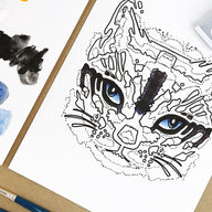 Daler Rowney Simply Gouache Cat Activity Set