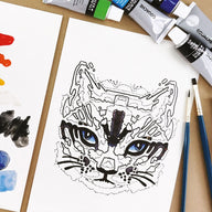 Daler Rowney Simply Gouache Cat Activity Set