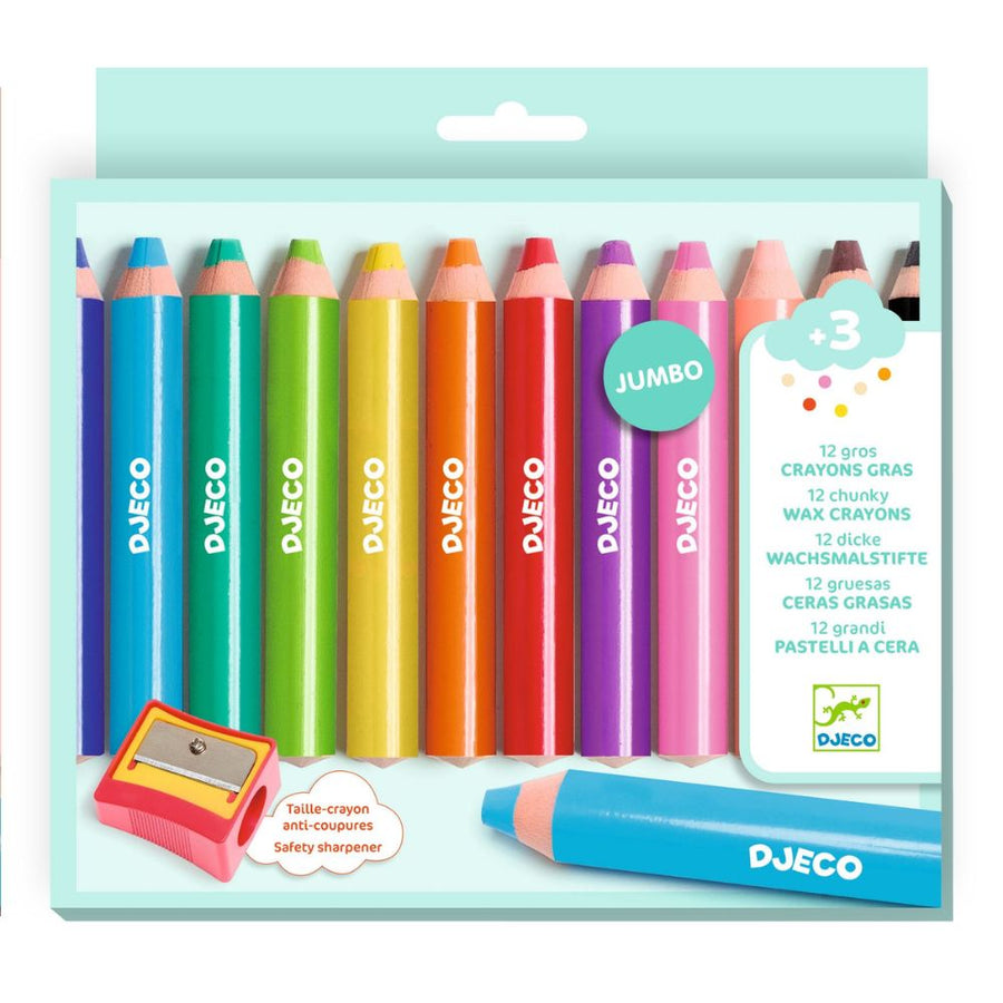 Djeco 12 Chunky Soft Lead Pencils 3 yrs + DJ00971