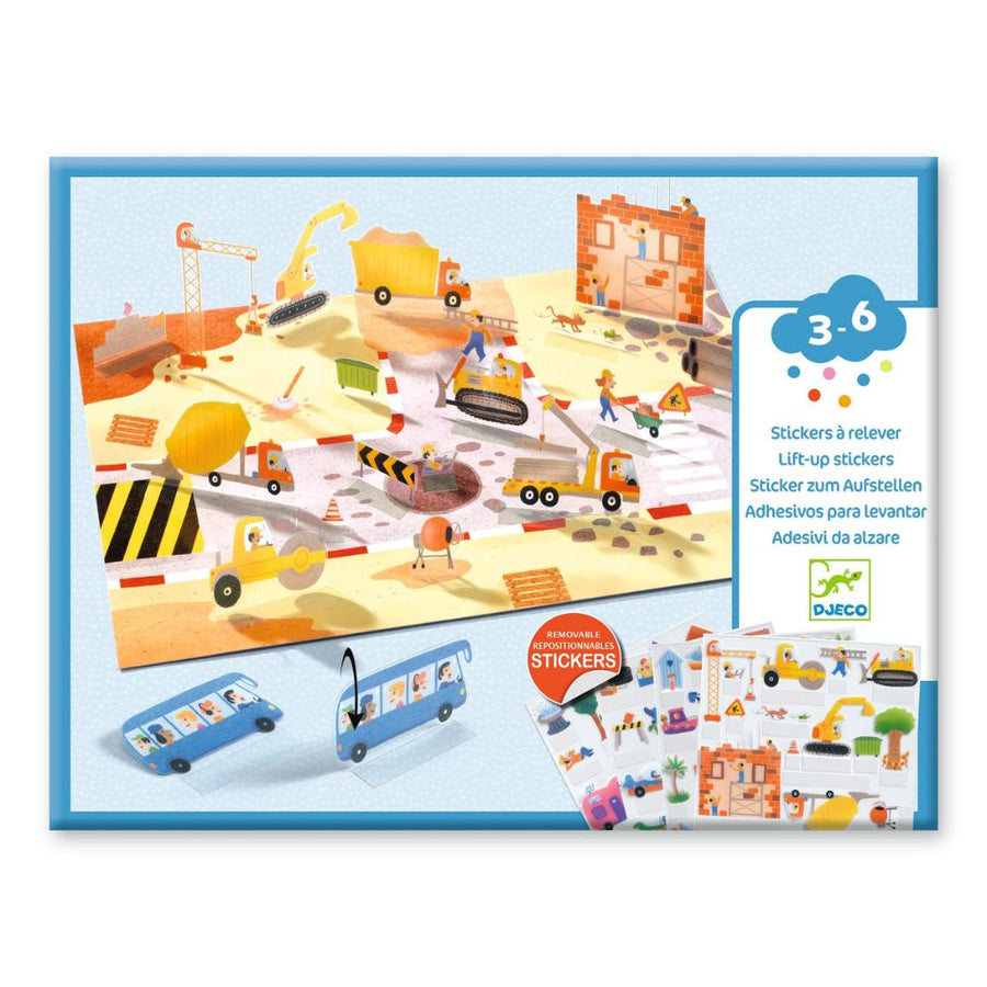 Djeco Sticker 3D Scenes To Make - Vehicles DJ00043