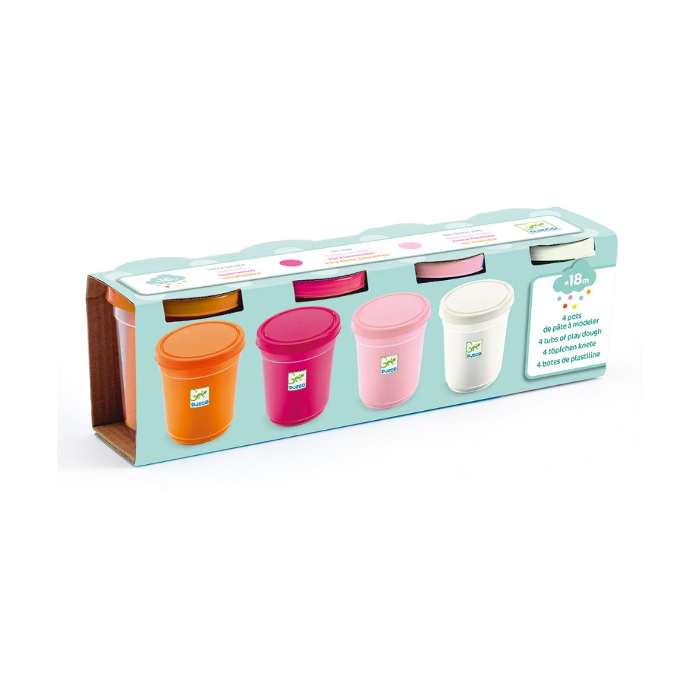 Djeco 4 tubs of modelling dough Sweet DJ09026