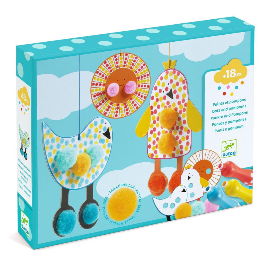 Djeco Colouring Dots and Pompoms - In The Sky DJ00964