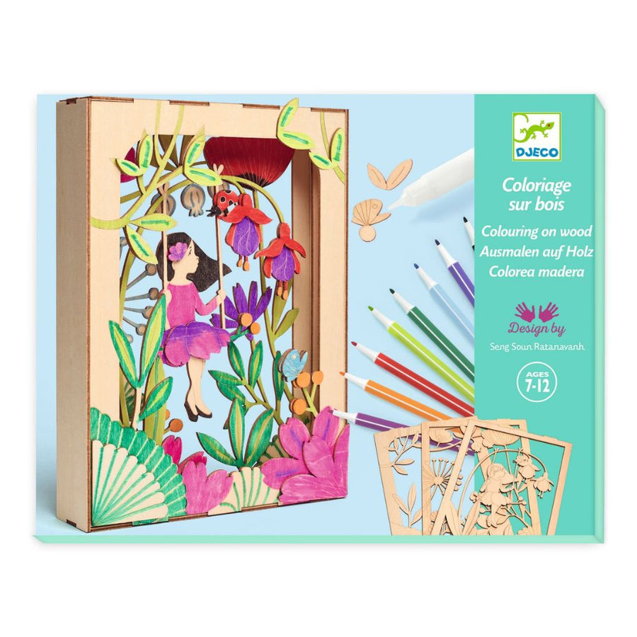 Djeco Colouring On Wood - Alizee DJ08729