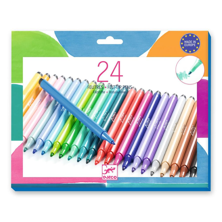 Djeco Colours For Older Ones - 24 Felt Tips DJ09533
